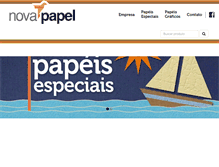 Tablet Screenshot of novapapel.com.br